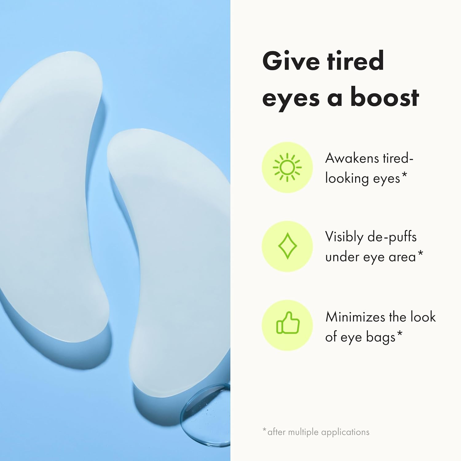 HERO COSMETICS Mighty Patch™ for Tired Eyes Patches - Soothing Hydrogel Patches - 6 Pack