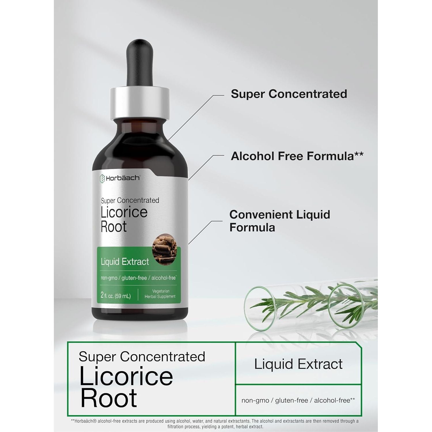 Licorice Root Extract | 2 Fl Oz | Alcohol Free Tincture | Vegetarian Liquid Supplement | Non-Gmo & Gluten Free