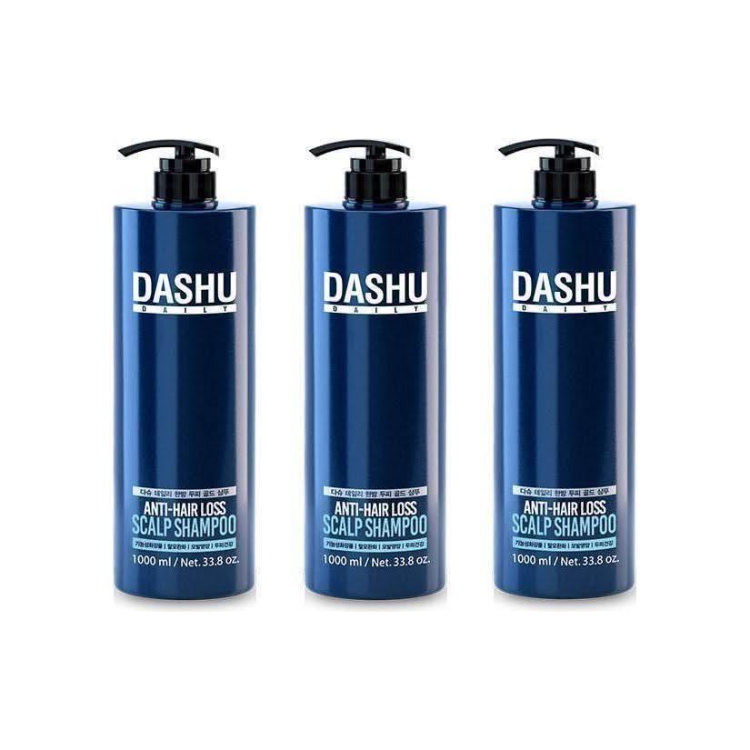 DASHU Daily Anti - Hair Loss Scalp Shampoo 500ml X 3ea - Glam Global UKDASHU