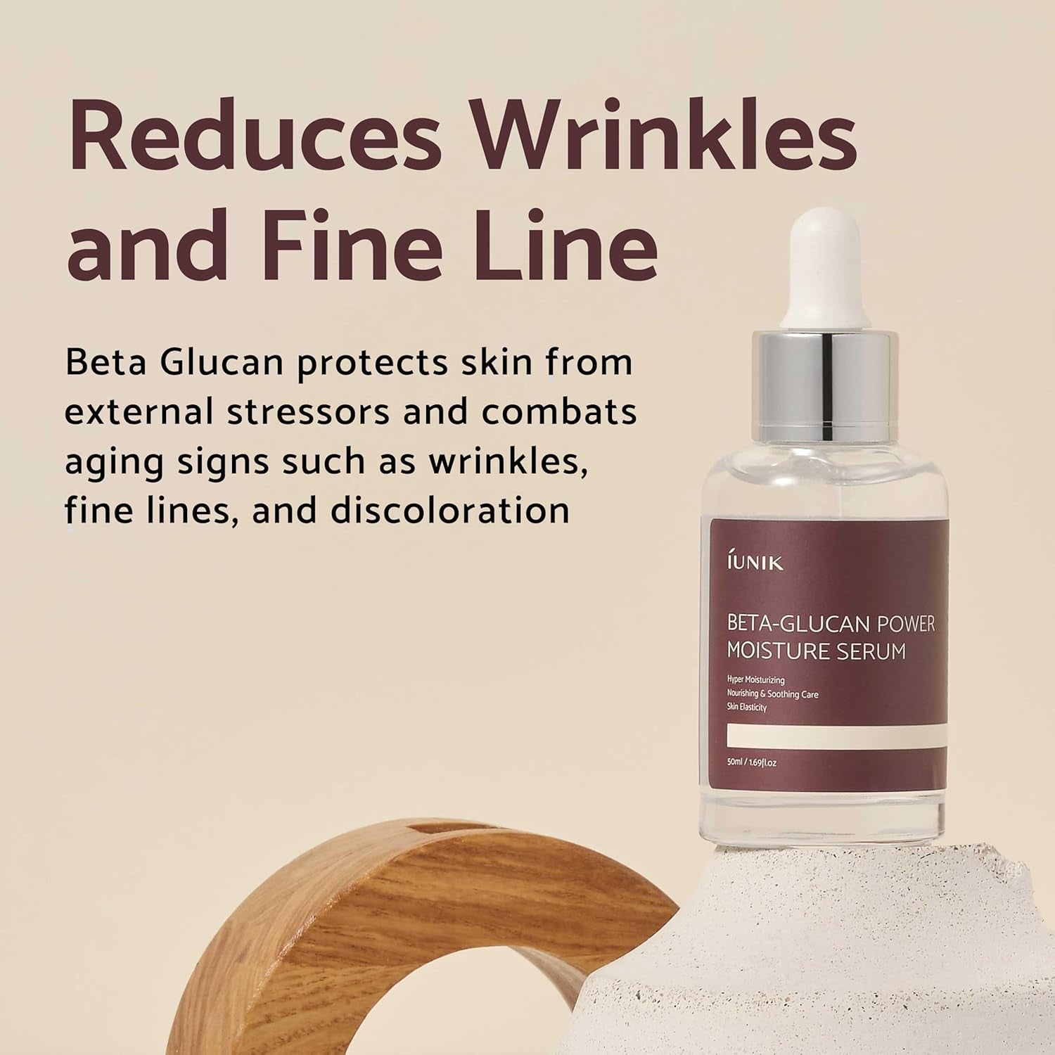 iUNIK Beta-Glucan Power Moisture Serum – 50ml | Ultra-Hydrating Serum for Dry & Sensitive Skin