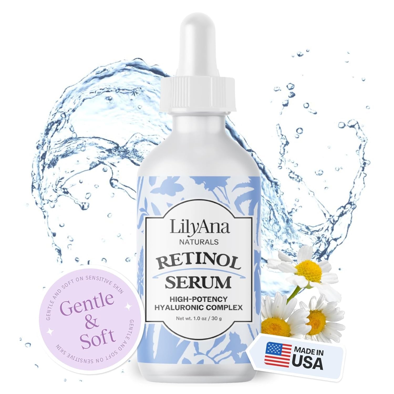 LilyAna Naturals Retinol Serum – 30g | Anti-Aging, Brightening & Acne-Fighting Treatment
