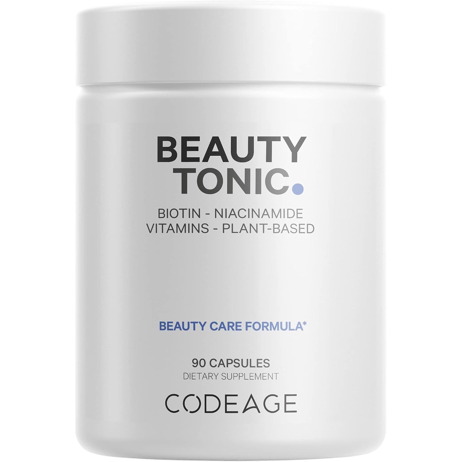 Codeage Vegan Biotin Supplement, 90 capsule bottle