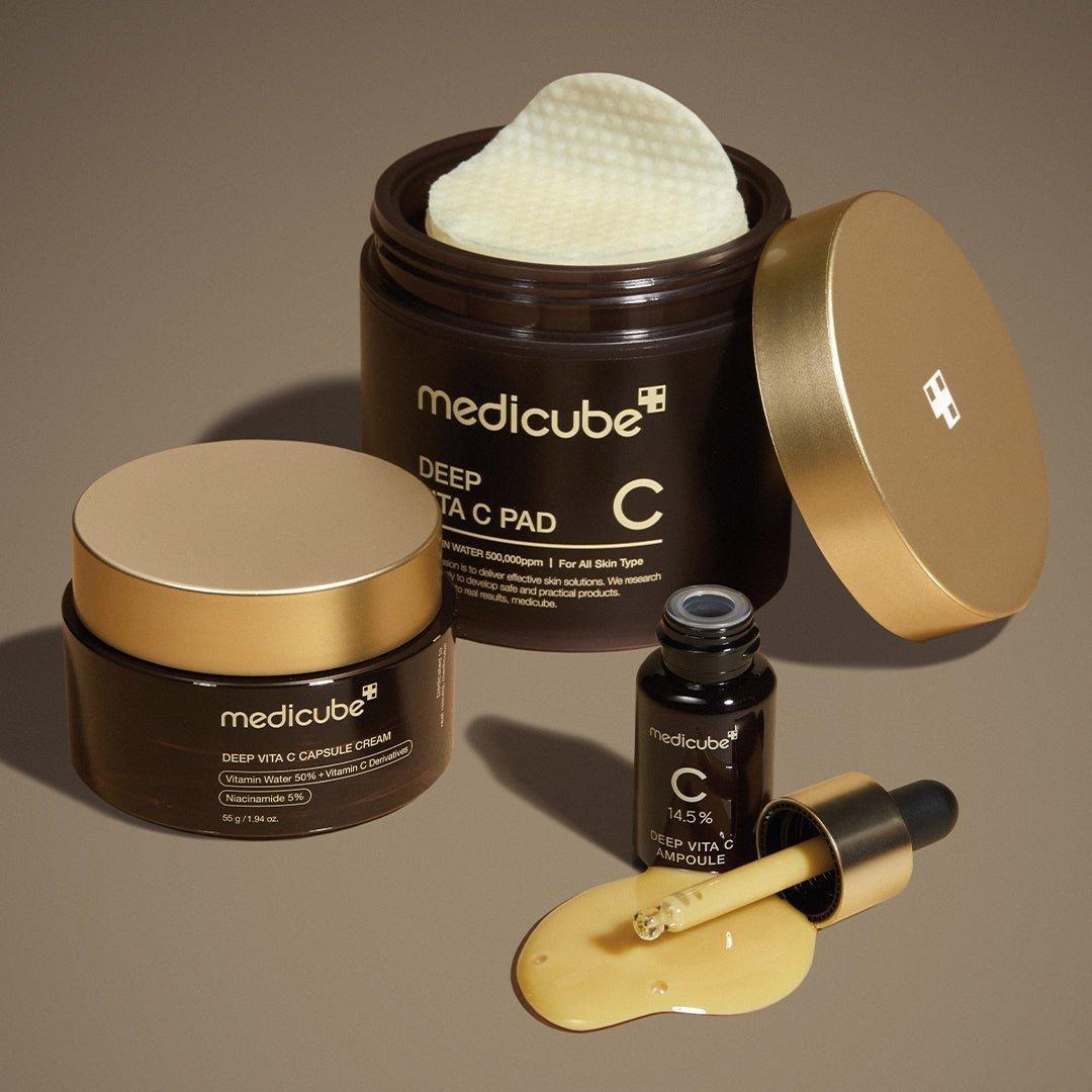 Medicube Deep Vita C Capsule Cream - 50ml | Brightening & Hydrating Vitamin C Cream - Glam Global UKMedicube