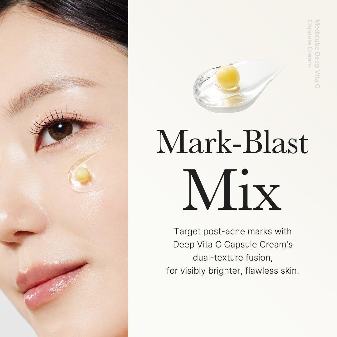 Medicube Deep Vita C Capsule Cream - 50ml | Brightening & Hydrating Vitamin C Cream - Glam Global UKMedicube