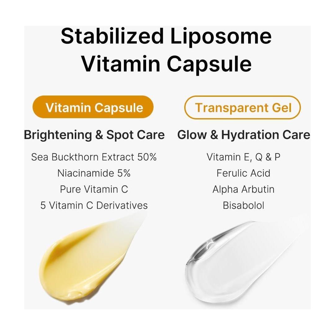 Medicube Deep Vita C Capsule Cream - 50ml | Brightening & Hydrating Vitamin C Cream - Glam Global UKMedicube