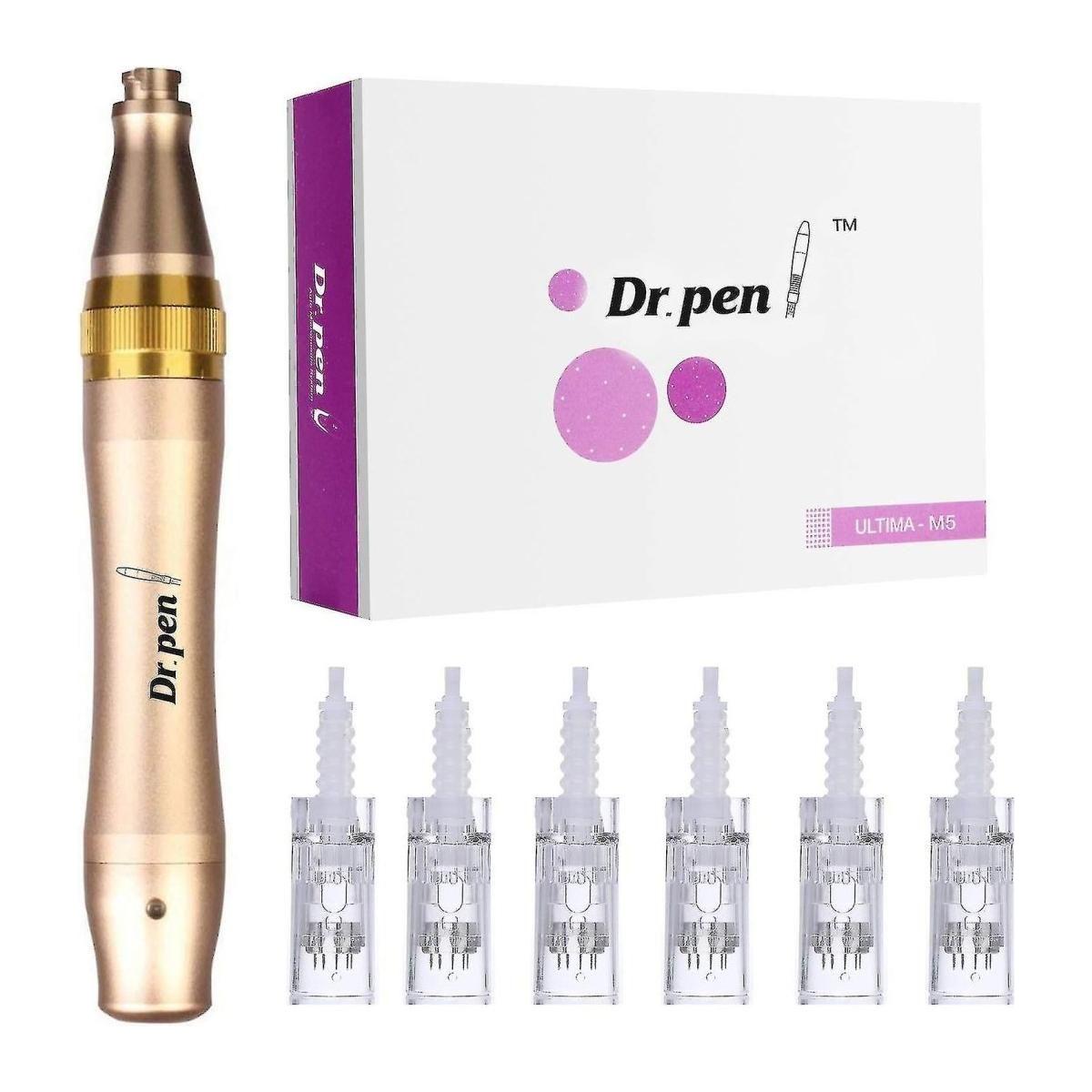 Dr Pen Microneedling Pen M5 - Gold with 12pin 36pin Needles Cartridges - Glam Global UKDr. Pen