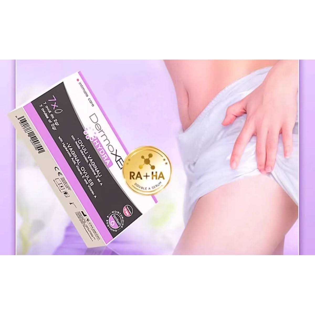 DERMOXEN HYDRA Vaginal Ovules With Aloe and Hyaluronic Acid - 7 Capsules/Box - Glam Global UKDERMOXEN