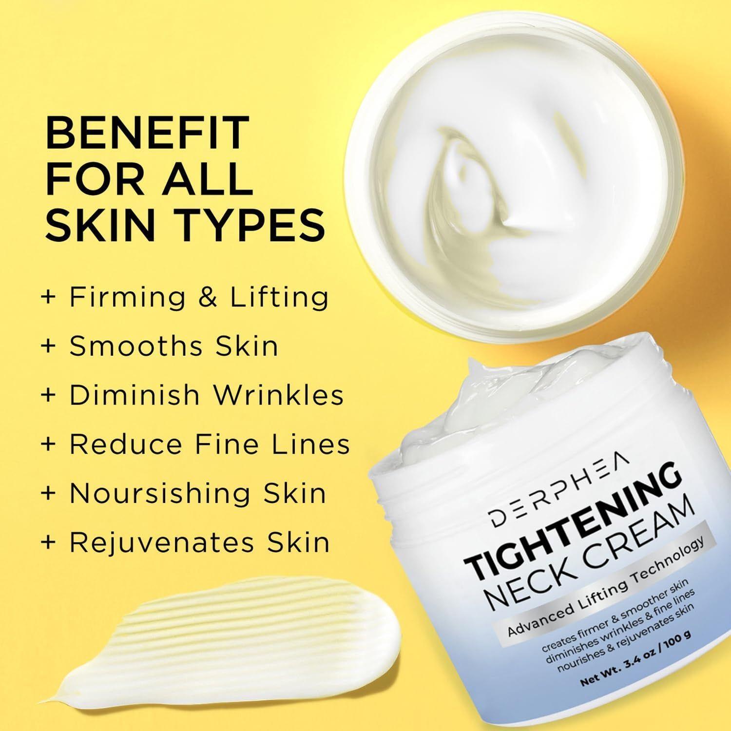 DERPHEA Tightening Neck Cream – 100g | Advanced Lifting & Firming Formula