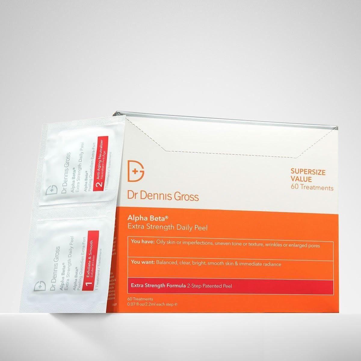 Dr Dennis Gross Alpha Beta Extra Strength Daily Peel - 60 pack - Glam Global UKDr Dennis Gross