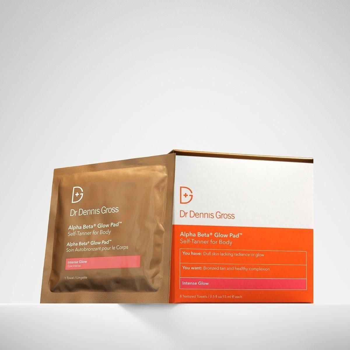 Dr Dennis Gross Alpha Beta Glow Pad For Body Intense Glow Pack of 8 - Glam Global UKDr Dennis Gross