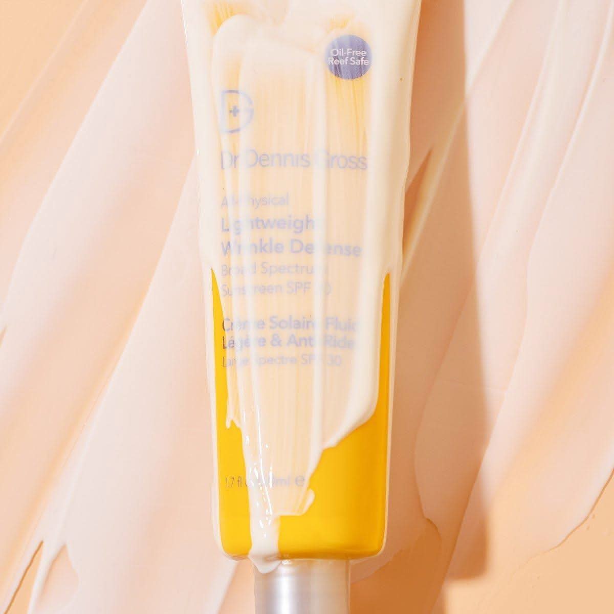 Dr Dennis Gross Limited Edition All - Physical Lightweight Wrinkle Defense Broad Spectrum Sunscreen SPF 30 - 50ml - Glam Global UKDr Dennis Gross