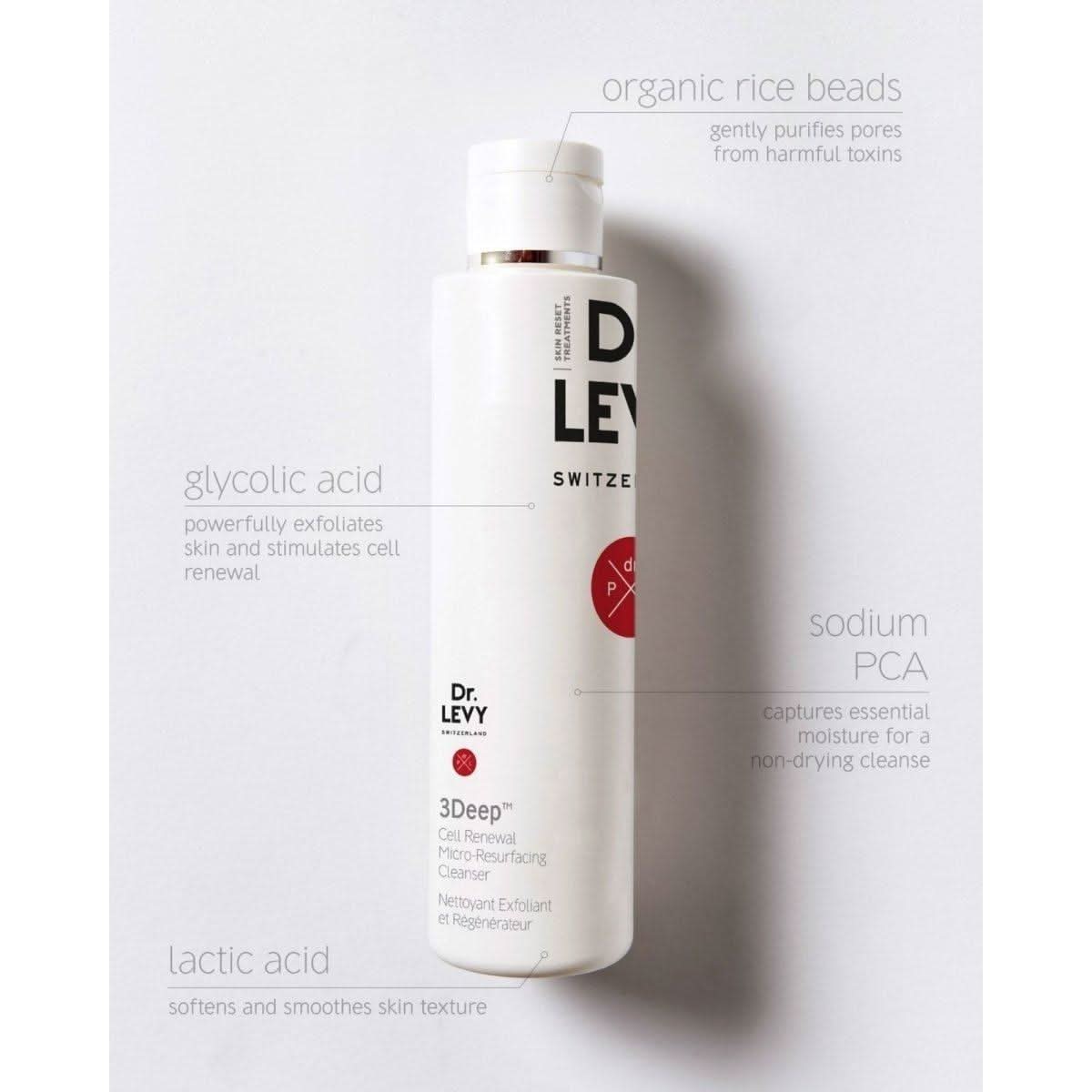 Dr LEVY Switzerland | 3Deep Cell Renewal Micro - Resurfacing Cleanser - Glam Global UKDr Levy Switzerland