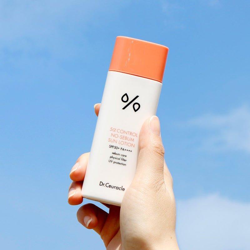 Dr.Ceuracle 5α Control No Sebum Sun Lotion SPF50+ PA++++ - 50ml - Glam Global UKDr.Ceuracle