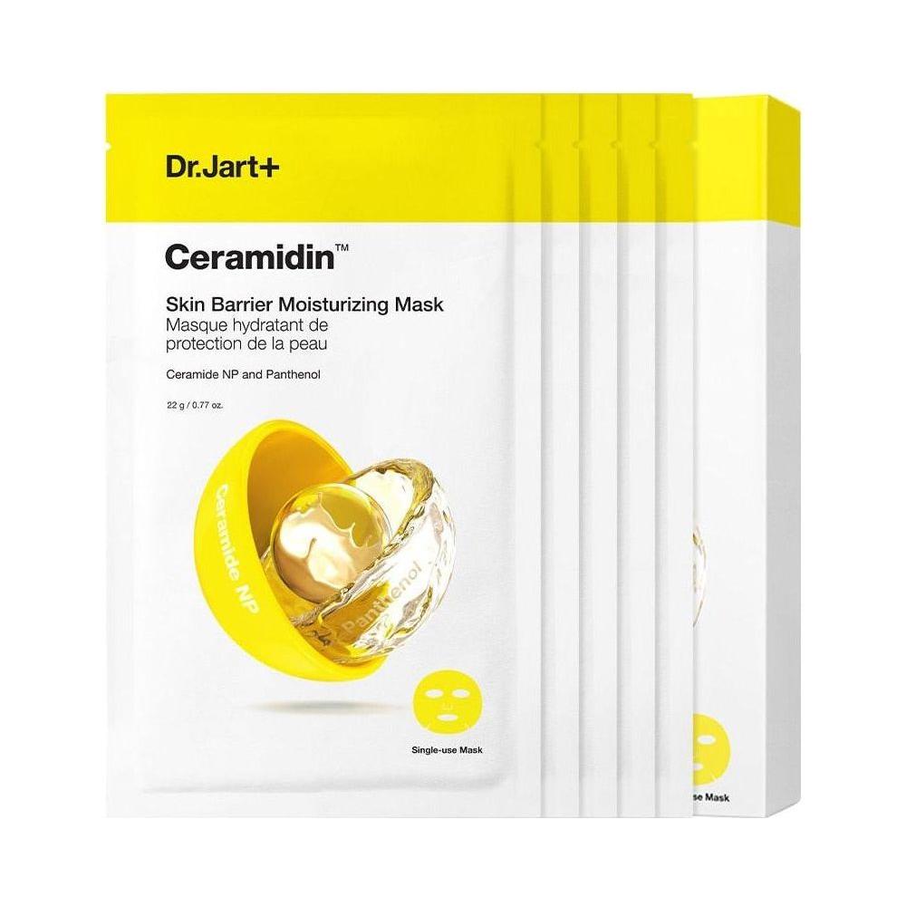 Dr.Jart+ Ceramidin Skin Barrier Moisturizing Mask - 22g × 5ea | Intense Hydration & Barrier Repair - Glam Global UKDr.Jart+