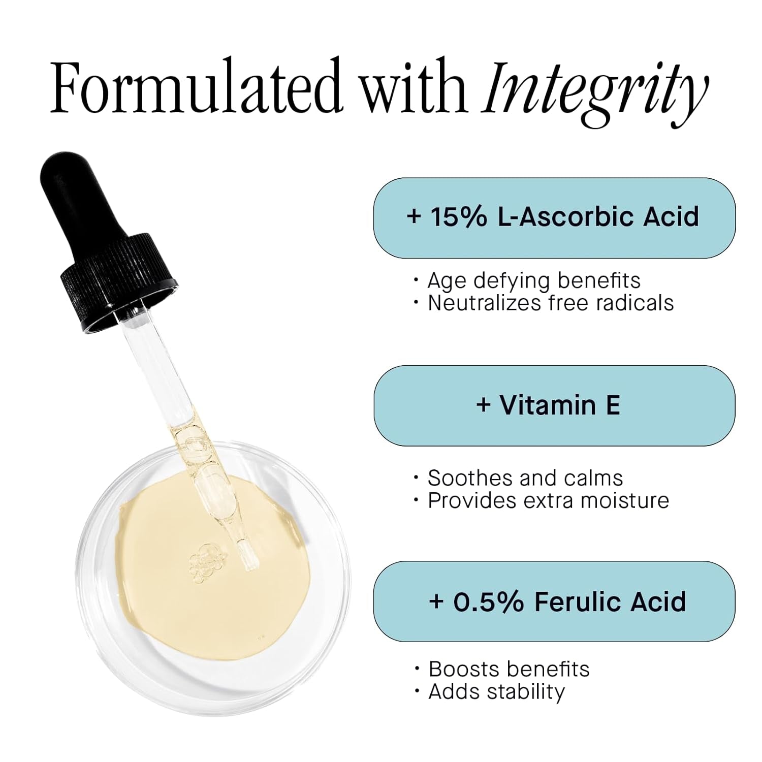 Brandefy Clinical VIT C + E + Ferulic Defend Serum – 30ml | Brightens, Firms & Protects with 15% Pure Vitamin C
