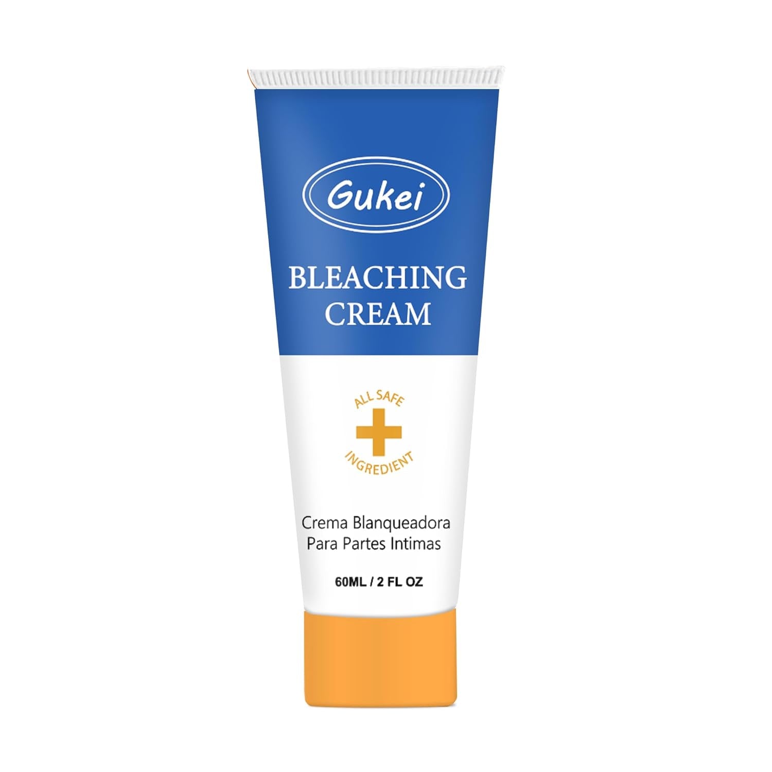 GUKEI Skin Whitening Cream Bleaching Cream for Body Intimate Area, Private Parts, Underarm, Knees, Elbows, Inner Thigh, Bikini Areas, Bikini Line, Skin Lightening Dark Spot Remover for Intimate Areas 60ML