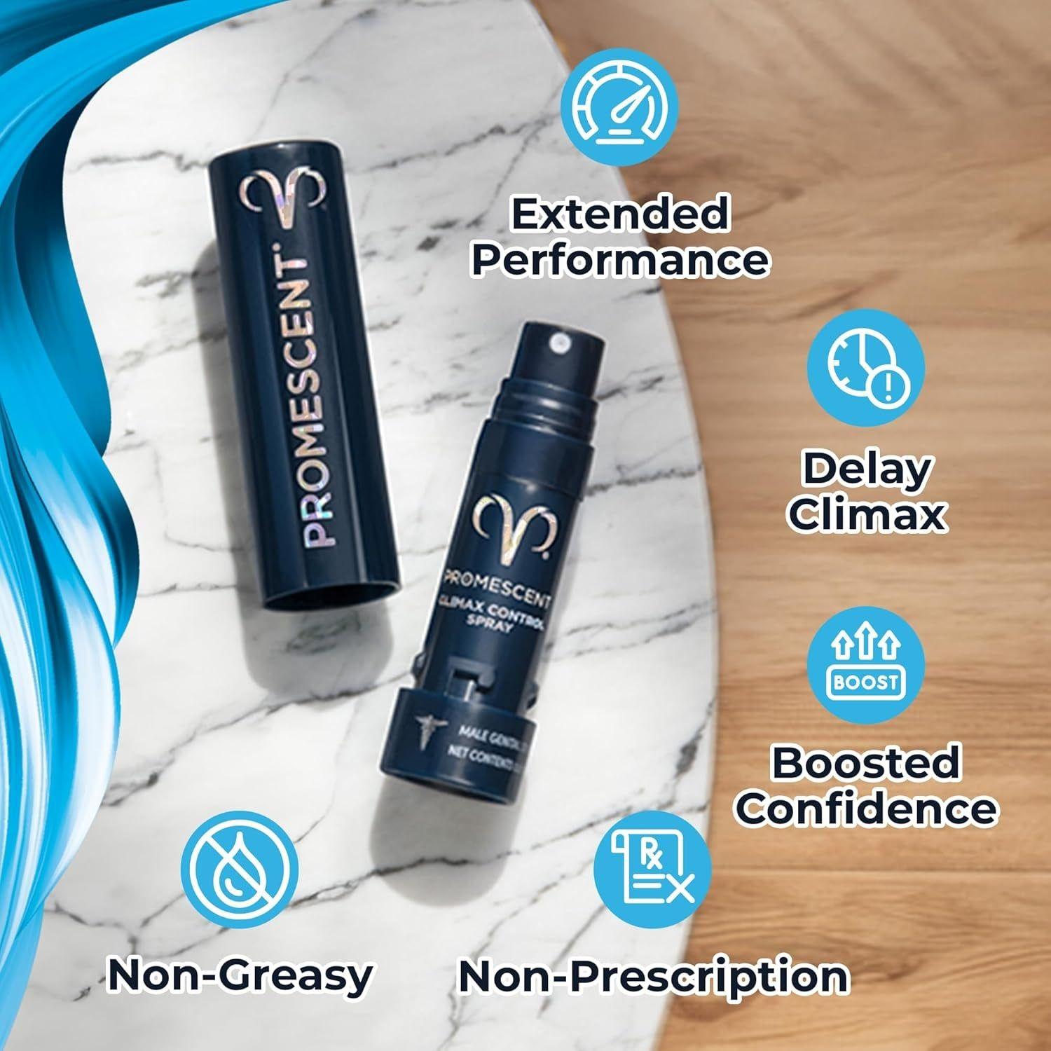 Promescent Last Longer Endurance Spray – 2.6ml | Delay Climax, Boost Stamina, Maximise Pleasure