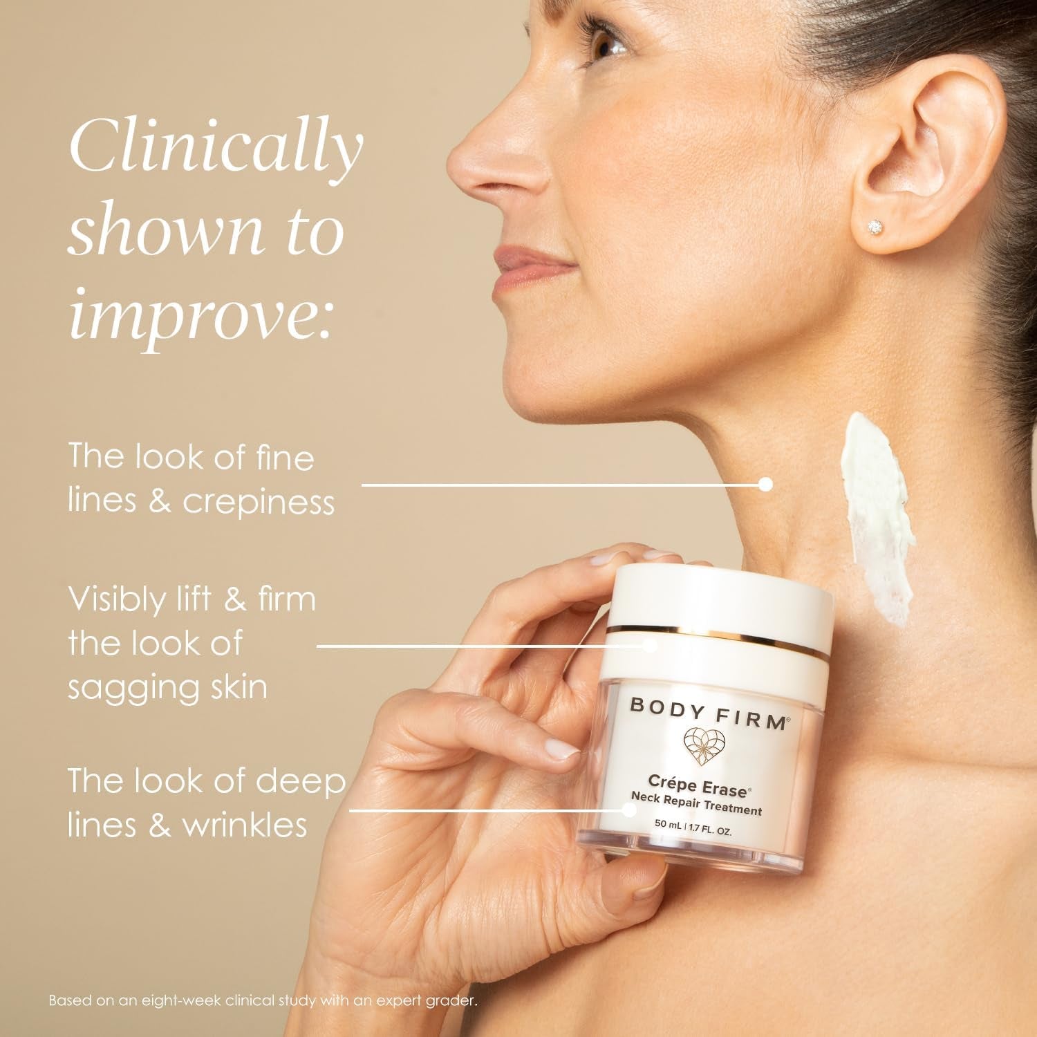 Crepe Erase Neck Repair Treatment – Retinol, Peptides & Squalane for Crepey Skin Firming & Elasticity | 50ml