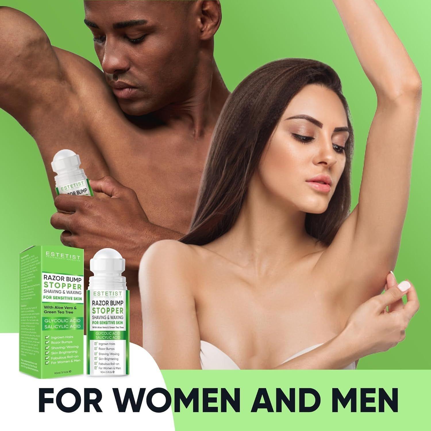 ESTETIST Razor Bump Stopper (Citrus Scent) – 90ml | Ingrown Hair & Razor Burn Solution for Sensitive Skin