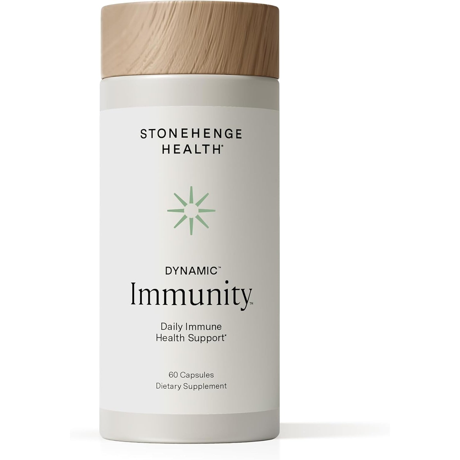 Stonehenge Health Dynamic Immunity Daily Supplement 10-In-1 Immune Boosters Zinc, Elderberry, Echinacea, Vitamin C & Probiotic L. Acidophilus – Supports Immune System & Respiratory Health, 60 Capsules