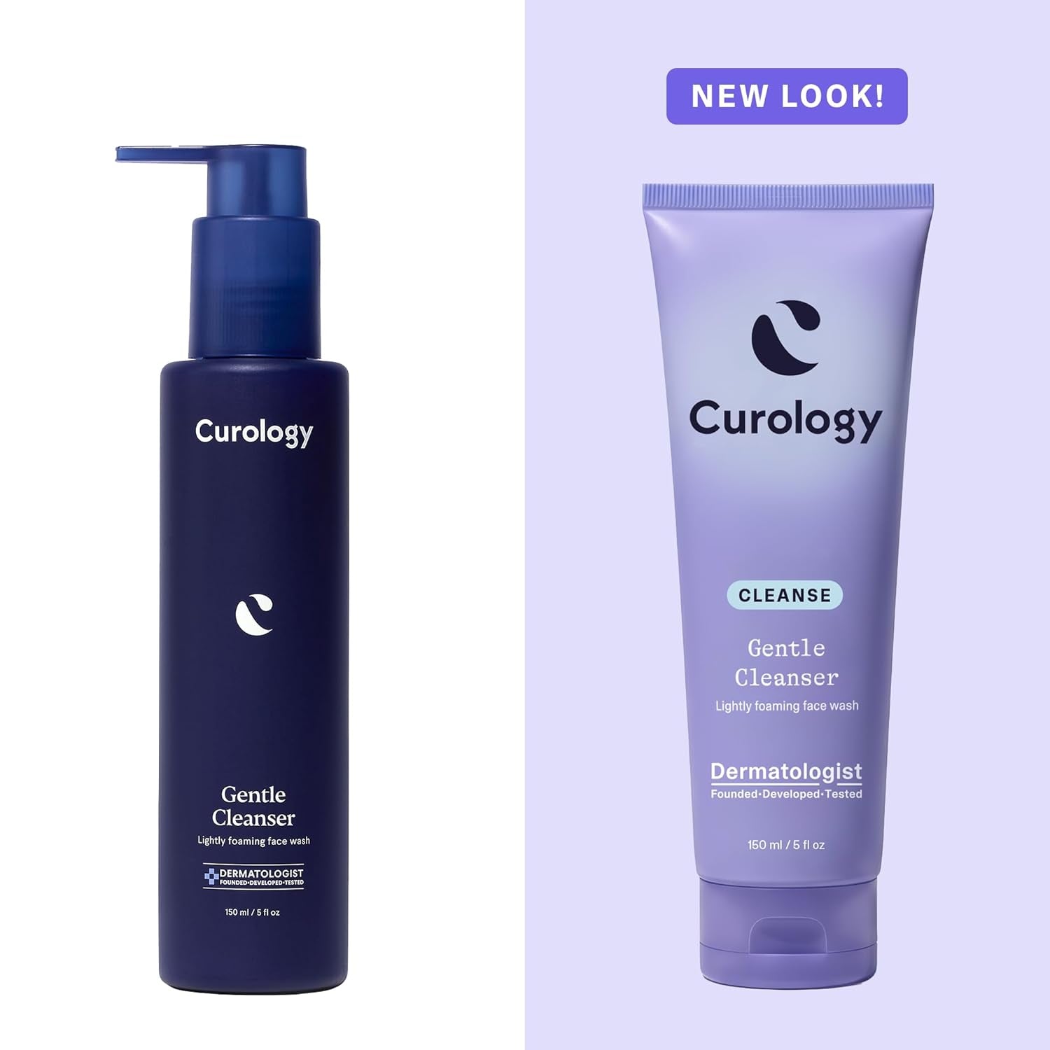 Curology Gentle Facial Cleanser, Hydrating Foaming Face Wash, for Sensitive, Dry or Oily Skin Types, 5 Fl Oz