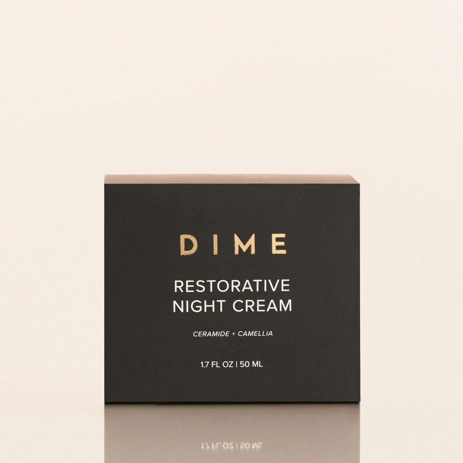 DIME Beauty Restorative Night Cream - Anti-Aging Face Moisturizer with Ceramides, Peptides, Sea Buckthorn and Squalane, Hydrating for Fine Lines and Wrinkles, Vegan, Cruelty-Free, 1.7 Oz / 50 Ml
