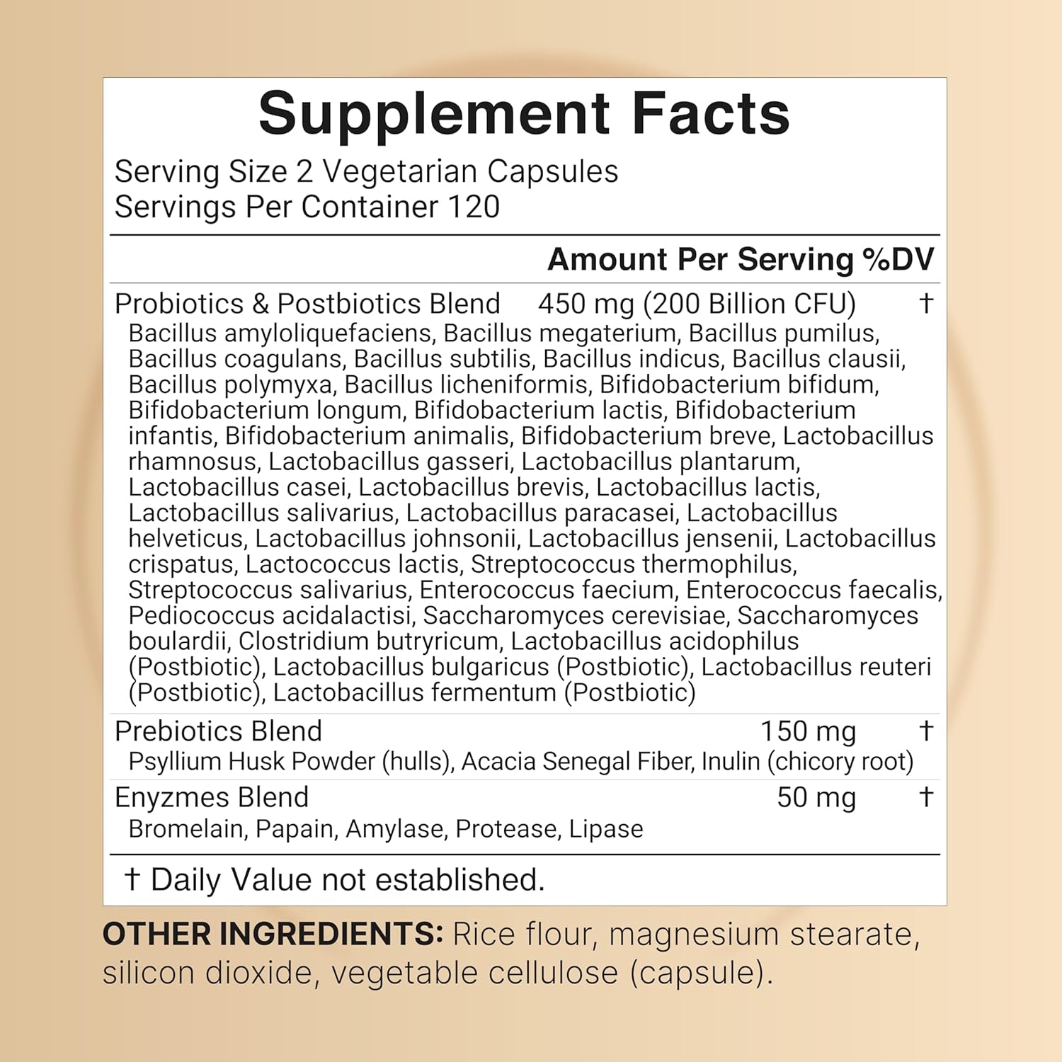 Naturebell Probiotic 200 Billion CFU – 40 Strains with Prebiotics & Digestive Enzymes for Gut & Immune Health | Full Spectrum | 240 Capsules