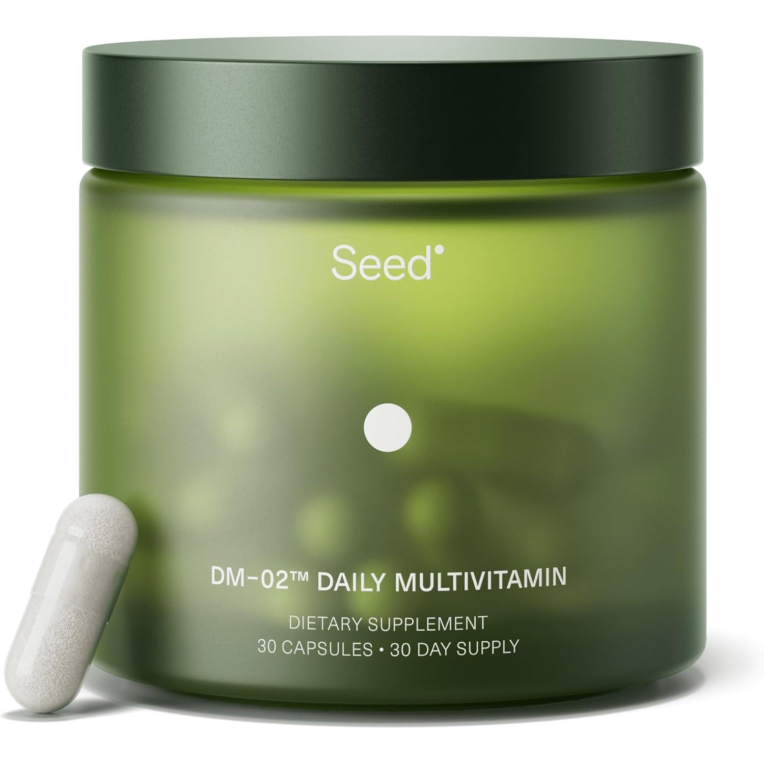 Seed DM-02 Daily Multivitamin - 100% DV Essential Vitamins and Minerals for Women & Men - Helps Fill Daily Nutrient Gaps - Immune, Bone, Hair, Skin & Nails Health - Vegan - 30 Capsules (30-Day Supply)