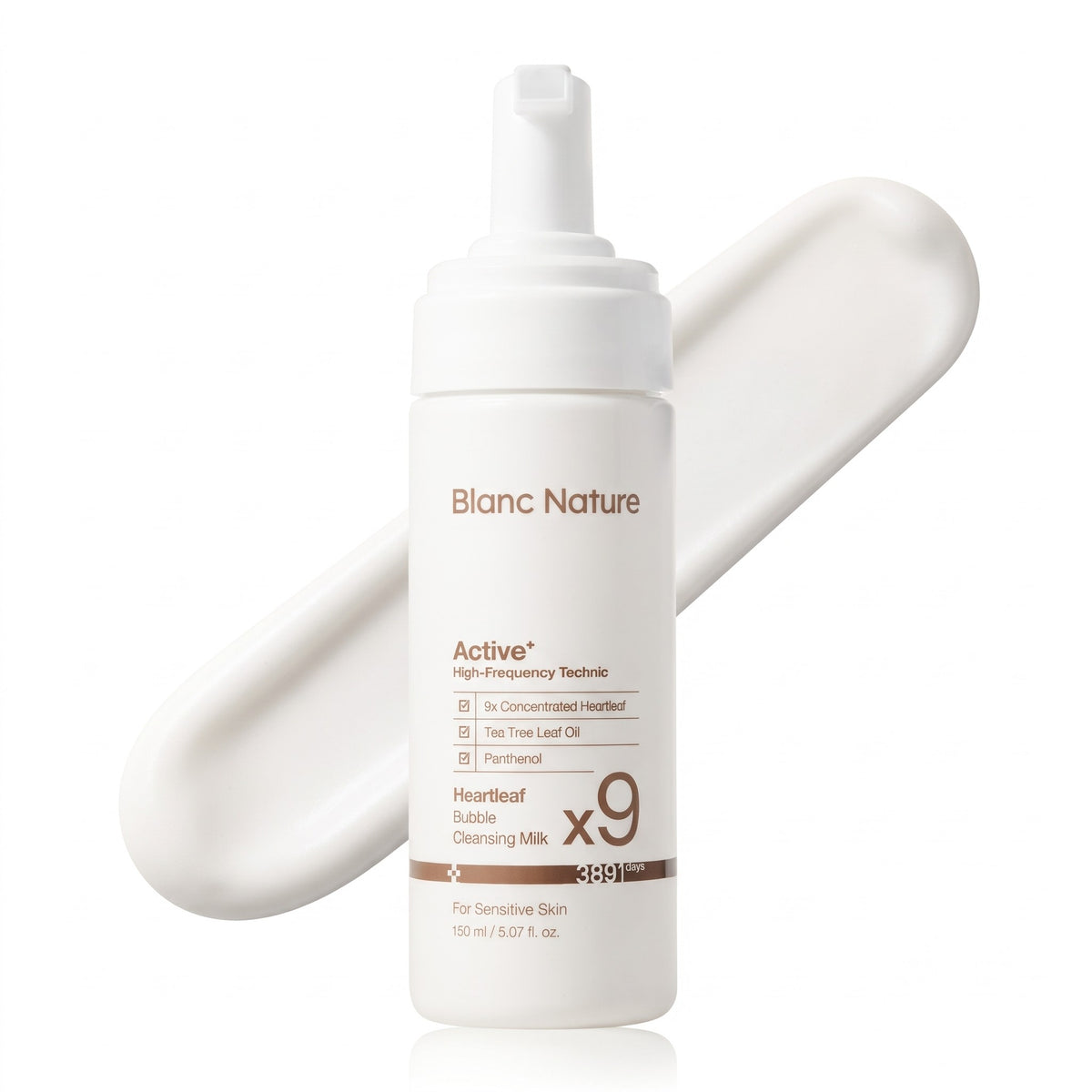 Blanc Nature 9x Houttuynia Cordata Bubble Cleansing Milk 150ml