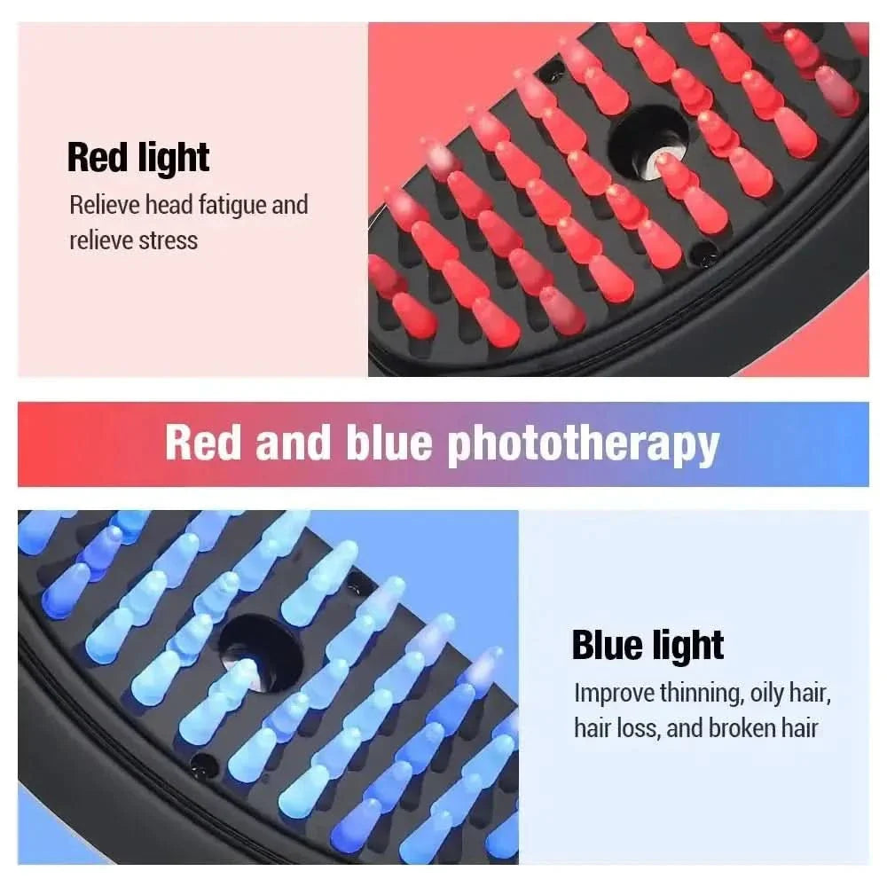Electric Hair Massage Comb Meridian Therapy | Scalp Massager for Stress Relief & Hair Growth - Glam Global UKGlam Global UK