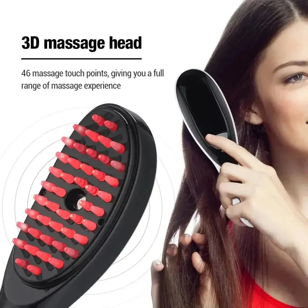 Electric Hair Massage Comb Meridian Therapy | Scalp Massager for Stress Relief & Hair Growth - Glam Global UKGlam Global UK