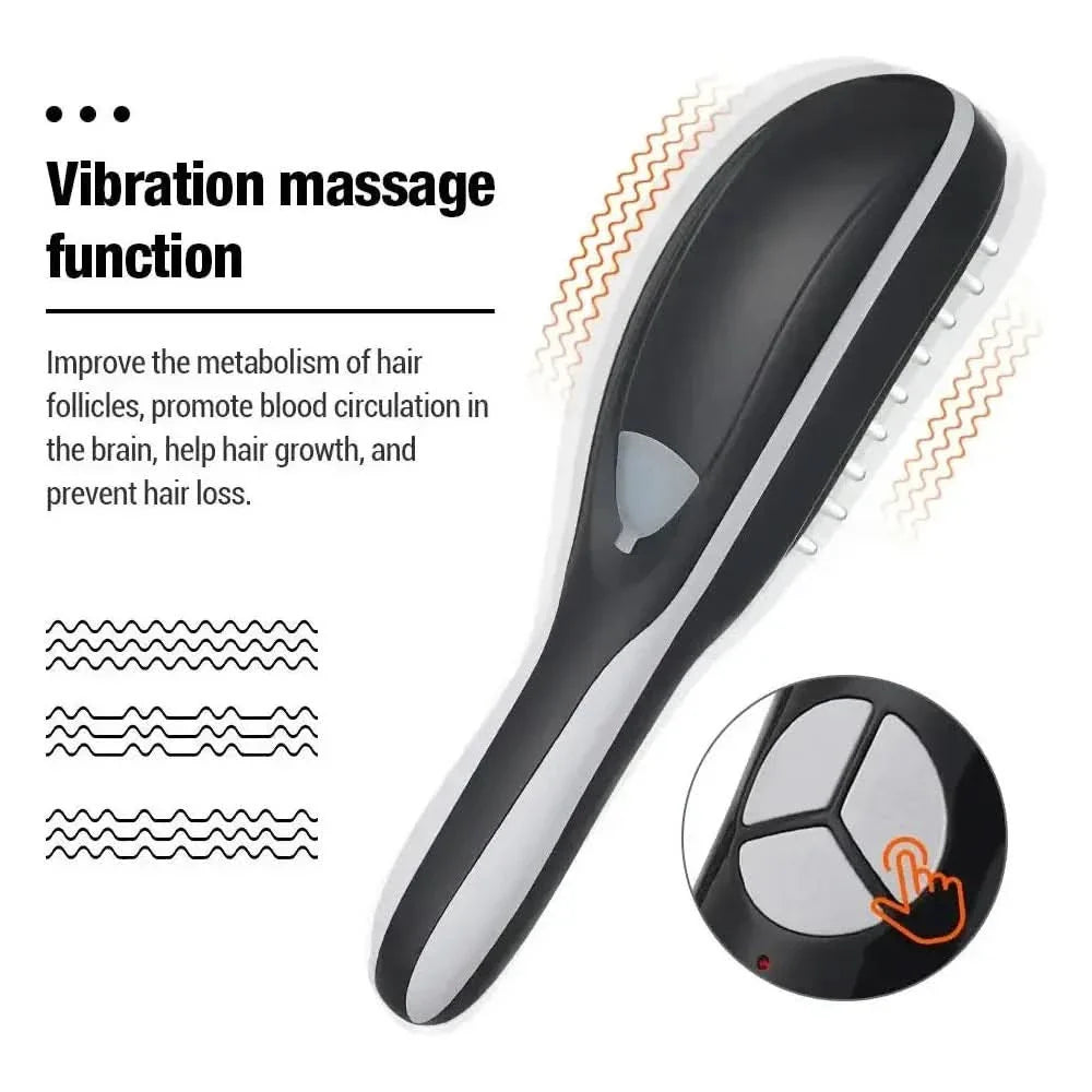 Electric Hair Massage Comb Meridian Therapy | Scalp Massager for Stress Relief & Hair Growth - Glam Global UKGlam Global UK
