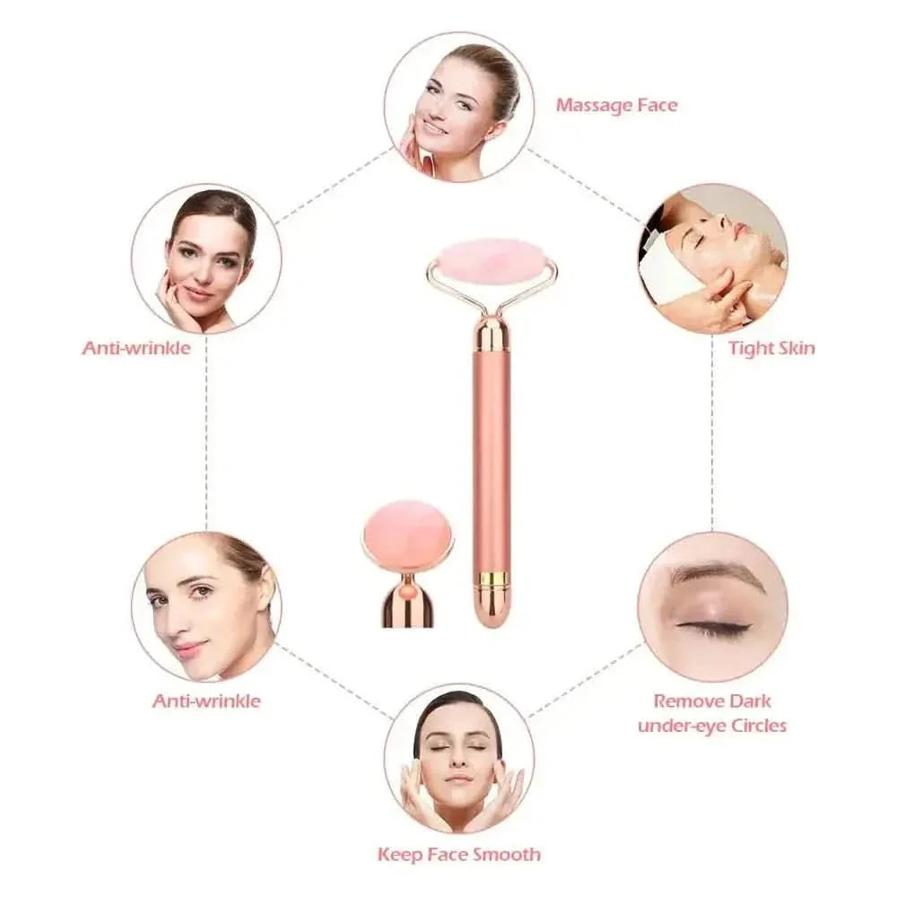 Electric Jade Roller Facial Massager: Recharge, Rejuvenate, Radiate - Glam Global UKGlam Global UK