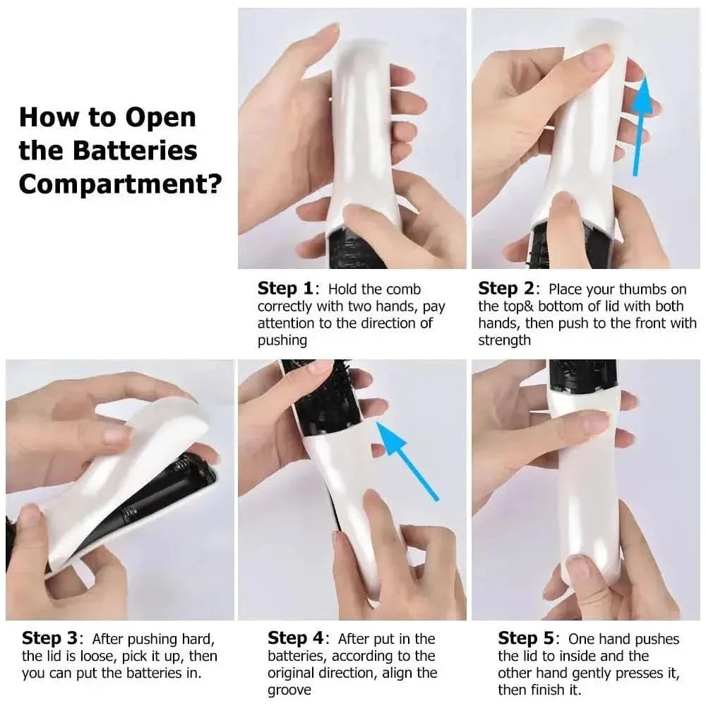 Electric Laser Hair Growth Therapy Comb - Stimulate Hair Regrowth & Stop Hair Loss - Glam Global UKGlamGlobal