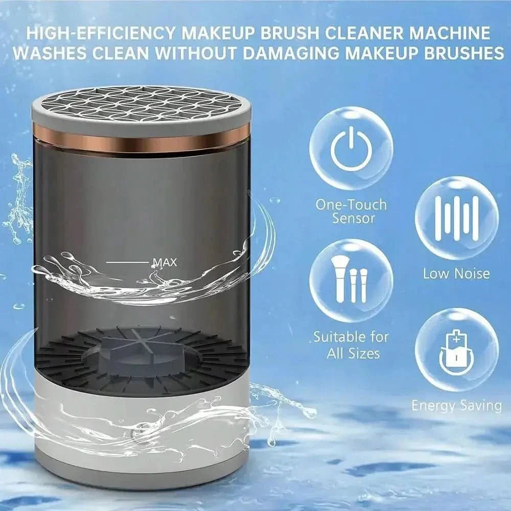 Electric Makeup Brush Cleaner – Effortless, Fast Cleaning for Flawless Application - Glam Global UKGlam Global UK