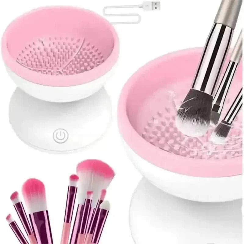 Electric Makeup Brush Cleaner – Effortless Cleaning for Flawless Brushes - Glam Global UKGlam Global UK