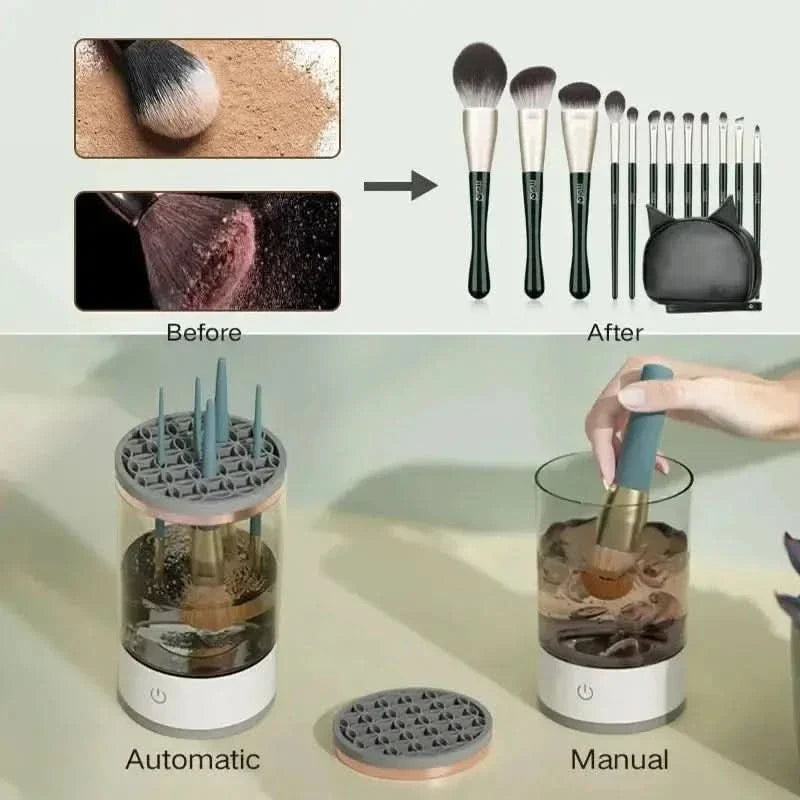 Electric Makeup Brush Cleaner – Effortless & Fast Brush Cleaning - Glam Global UKGlam Global UK