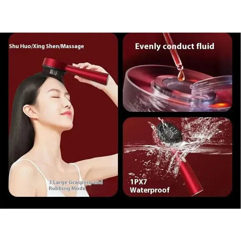 Electric Massage Comb | Scalp Care with Red Light Therapy & Adjustable Intensity - Glam Global UKGlam Global UK