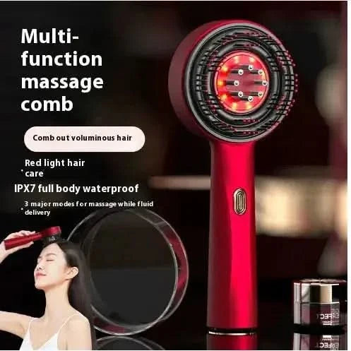 Electric Massage Comb | Scalp Care with Red Light Therapy & Adjustable Intensity - Glam Global UKGlam Global UK