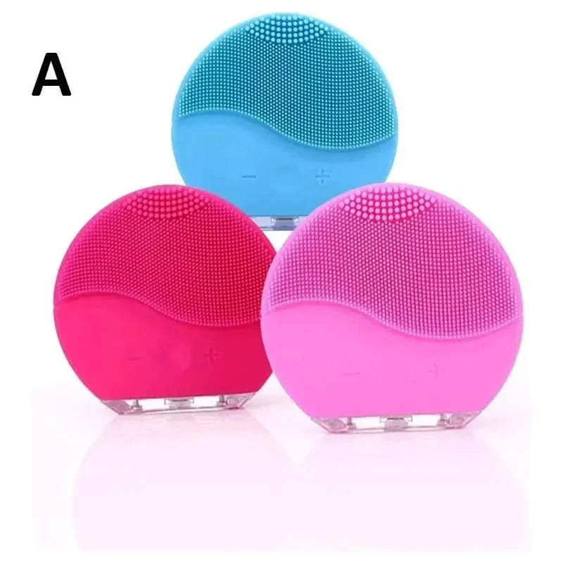 Electric Silicone Facial Cleanser Massager – Deep Cleansing & Skin Revitalization - Glam Global UKGlam Global UK