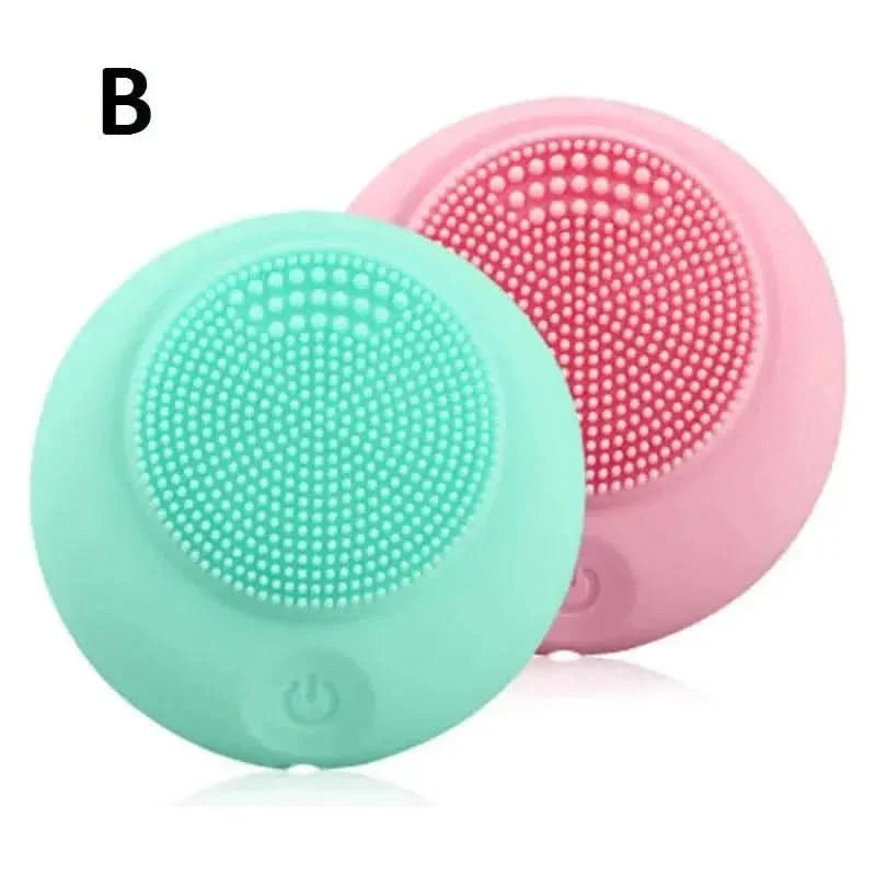 Electric Silicone Facial Cleanser Massager – Deep Cleansing & Skin Revitalization - Glam Global UKGlam Global UK
