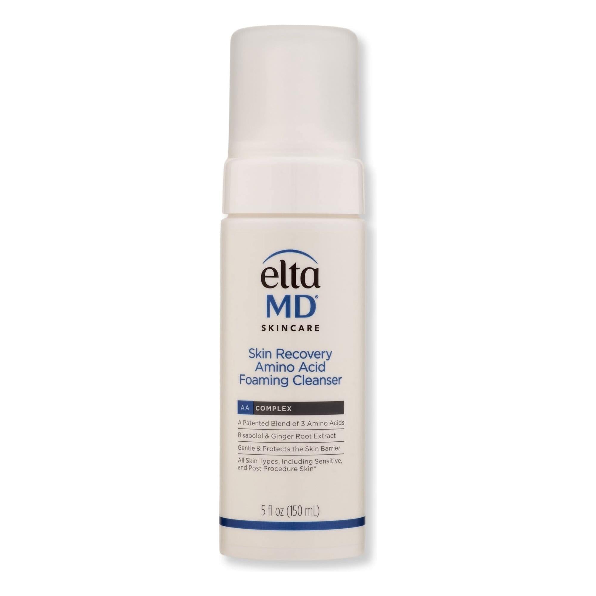 EltaMD Skin Recovery Limpiador facial espumoso con aminoácidos – 150ml | Limpiador suave fortalecedor de la barrera cutánea para piel sensible