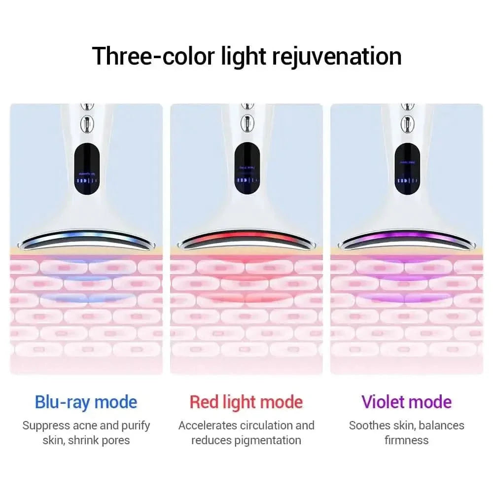 EMS Device for Firmer Slimmer Face | Neck and Chin Massager with LED Therapy - Glam Global UKGlam Global UK