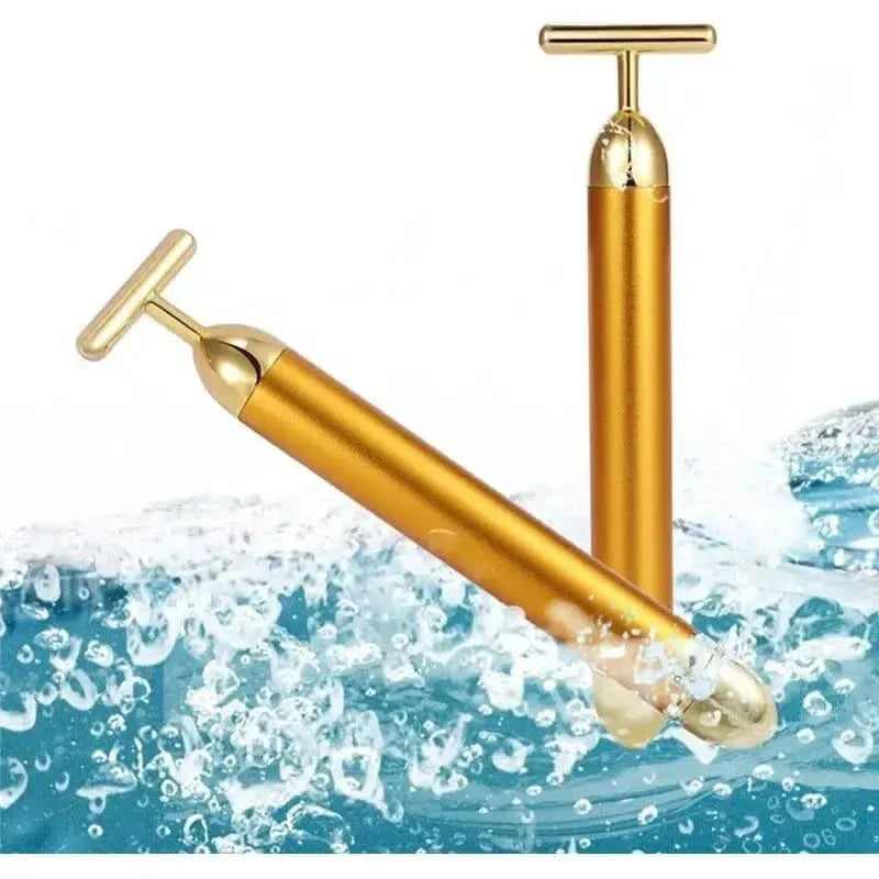 Energy 24K Gold T Beauty Bar Facial Roller Massager - Glam Global UKGlam Global UK