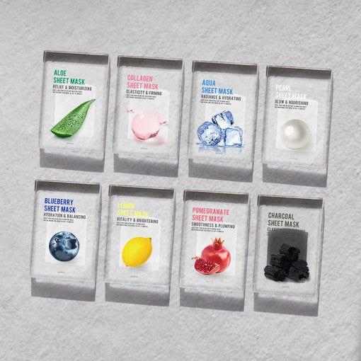 EUNYUL Purity Facial Sheet Mask Pack Set 22ml*10ea (8 - types) - Glam Global UKEUNYUL