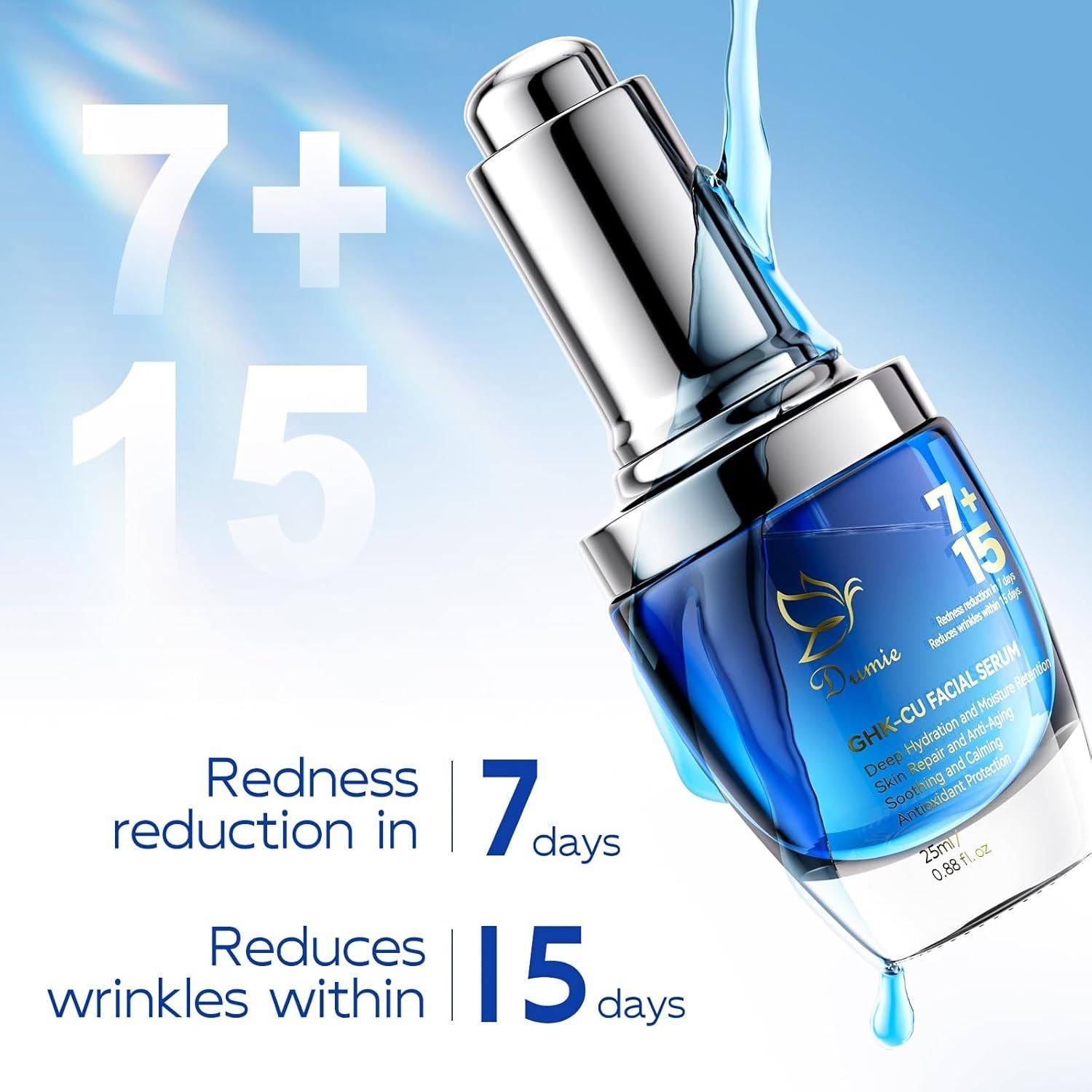 Dumie GHK-Cu Copper Peptide Serum - 25ml | Anti-Aging, Firming & Hydrating Elixir