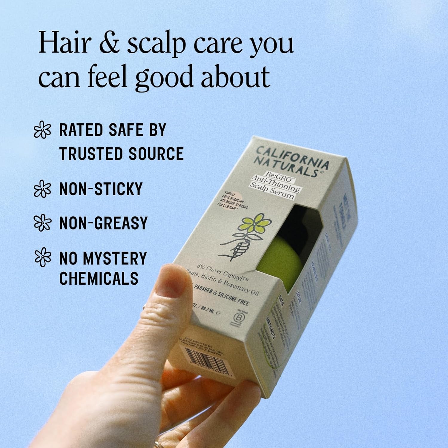 California Naturals Re:Gro Women's Scalp Serum – 5% Capixyl, Biotin & Rosemary Oil for Thicker Hair | 90ml