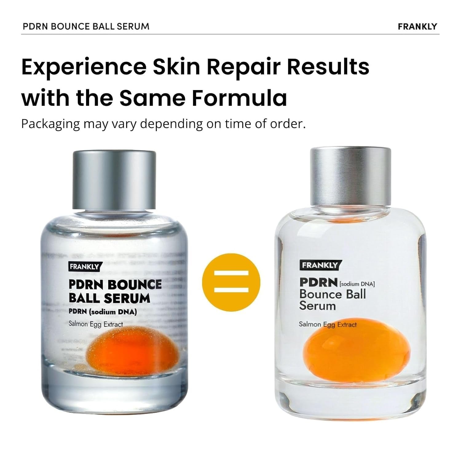 FRANKLY Salmon PDRN Bounce Ball Serum – 99% Pure Salmon DNA PDRN for Post Microneedling Recovery, Redness & Damaged Skin Repair | Glass Skin Korean Skincare | Lightweight, Non Sticky | 1.01 Fl Oz