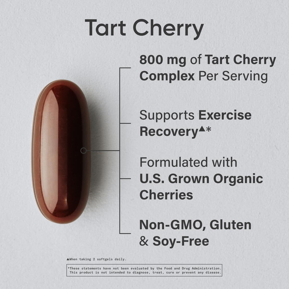 Sports Research Tart Cherry Capsules - Made from Montmorency Tart Cherries - Non-Gmo & Gluten Free - 60 Liquid Softgels