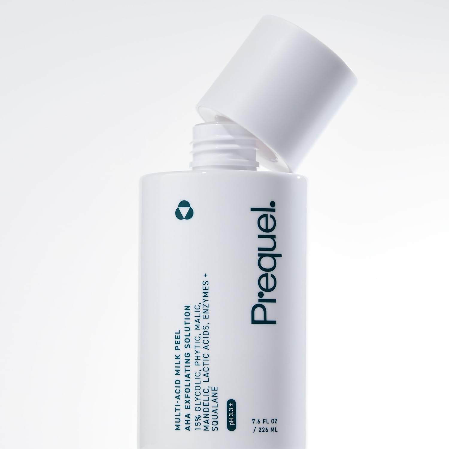Skin Multi-Acid Milk Peel, Professional Exfoliating Solution. 15% Glycolic Acid Face Peel with Lactic Acid and Enzymes. Hydrating Chemical Exfoliant. Clinical Strength Formula, 7.6Oz Bottle.